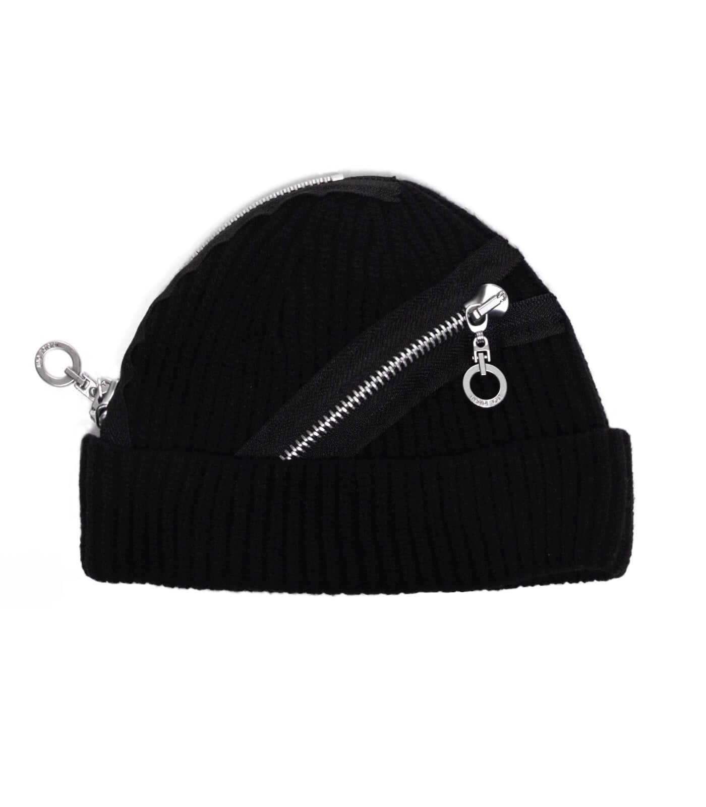 Original Dark Small Large Zipper High Street Style Beanie Hat