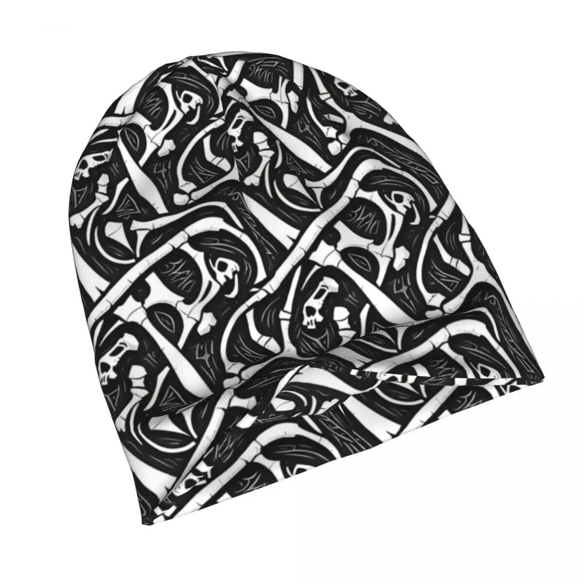 Heavy Metal Rock Music Art Skullies Beanies Caps Skull And Bones Tiling Emo Thin Hat Bonnet Hats Men Women's Hip Hop Ski Cap