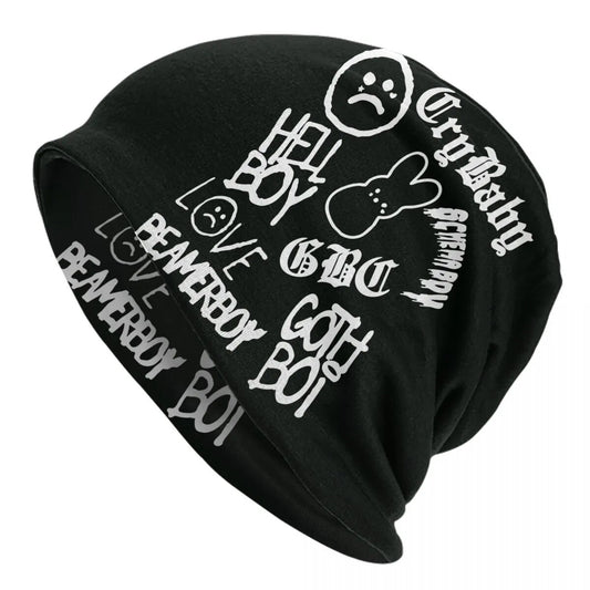 Lil Peep Emo Rap Goth Caps Hip Hop Unisex Outdoor Skullies Beanies Hat Spring Warm Thermal Elastic Bonnet Knitting Hats