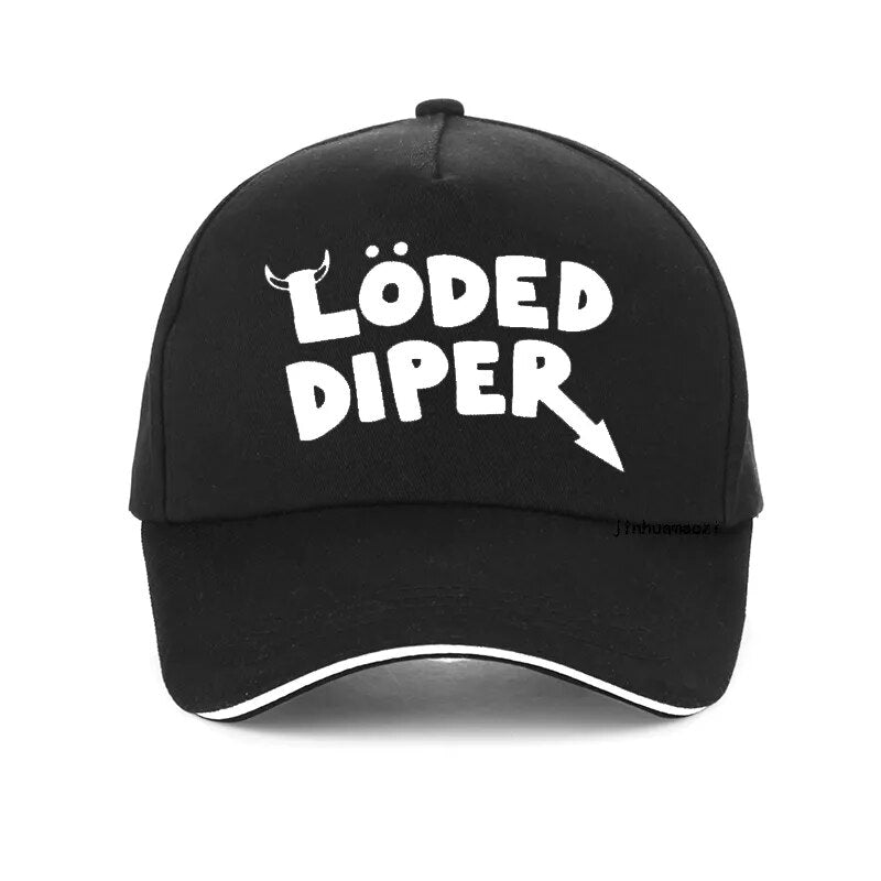 Summer Style Gothic Harajuku loded diper Letter Pattern baseball cap emo hat Adjustable Unisex Breathable hats Snapback Caps