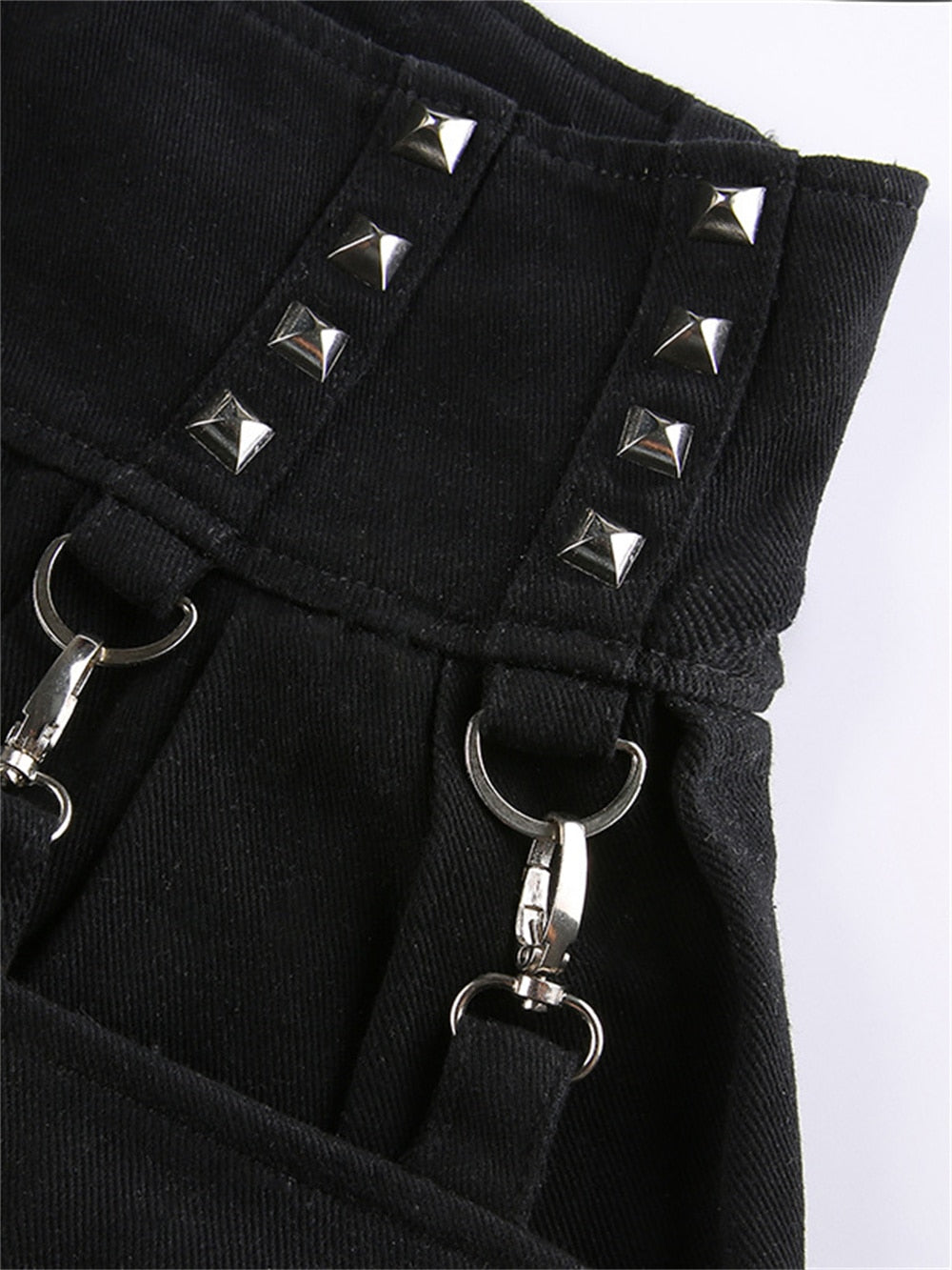 Gothic Alt Clothes Cargo Pants Skirt Emo Hollow Out Patchwork Y2k Cyber Jeans Techwear Harajuku 90s Punk Rivet Grunge Trousers