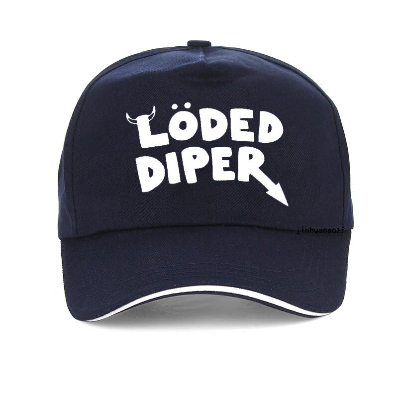 Summer Style Gothic Harajuku loded diper Letter Pattern baseball cap emo hat Adjustable Unisex Breathable hats Snapback Caps