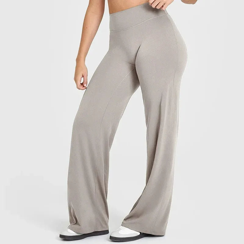 Sport Trousers Straight-Leg Ultra Soft Butter Mid-Waist Yoga Pants